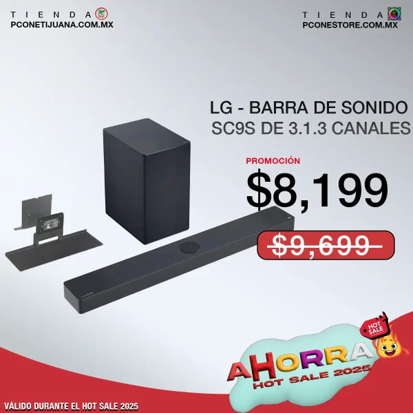LG Barra de sonido SC9S de 3.1.3 canales con subwoofer inalámbrico(PRODUCTO NUEVO) - Imagen 2