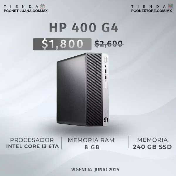 Hp EliteDesk 400 G4 SFF Core i3-6500 - Imagen 2